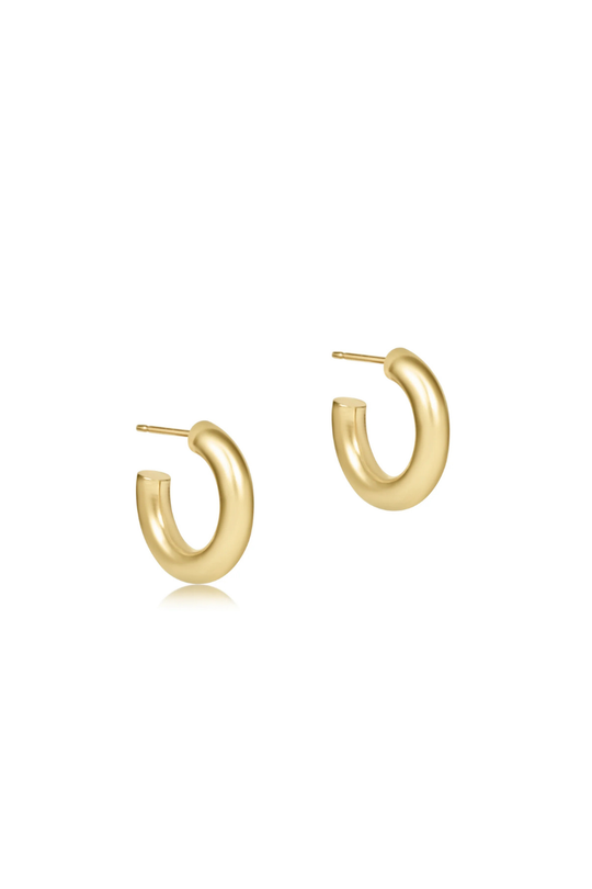 Enewton Round Gold 0.5" Post Hoop - 4mm - Smooth Cabana Seaside Florida