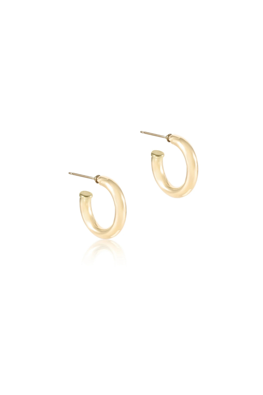 Enewton Round Gold 1" Post Hoop - 4mm - Smooth Cabana Seaside Florida