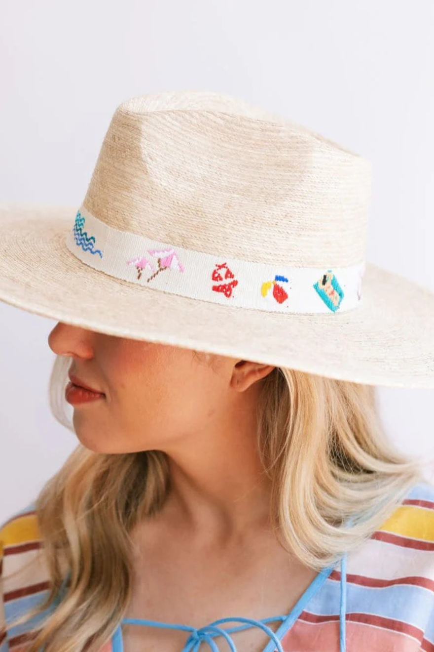 Sandbar Palm Hat Sunshine Tienda Cabana by The Seaside Style