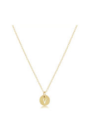 Enewton 16" Necklace Gold - Respect Gold Initial Charm Cabana Seaside Florida