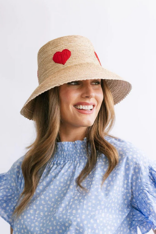 Heart Bucket Hat Sunshine Tienda Cabana by The Seaside Style 