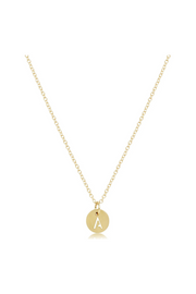 Enewton 16" Necklace Gold - Respect Gold Initial Charm Cabana Seaside Florida