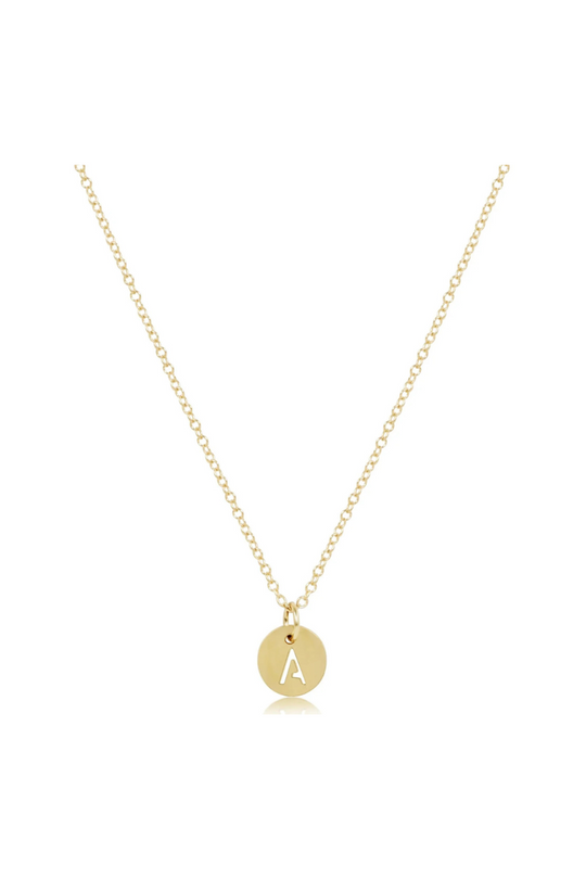 Enewton 16" Necklace Gold - Respect Gold Initial Charm Cabana Seaside Florida
