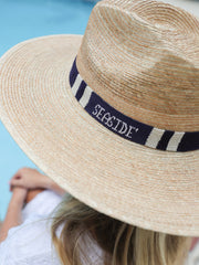 Navy Stripe Seaside Hat