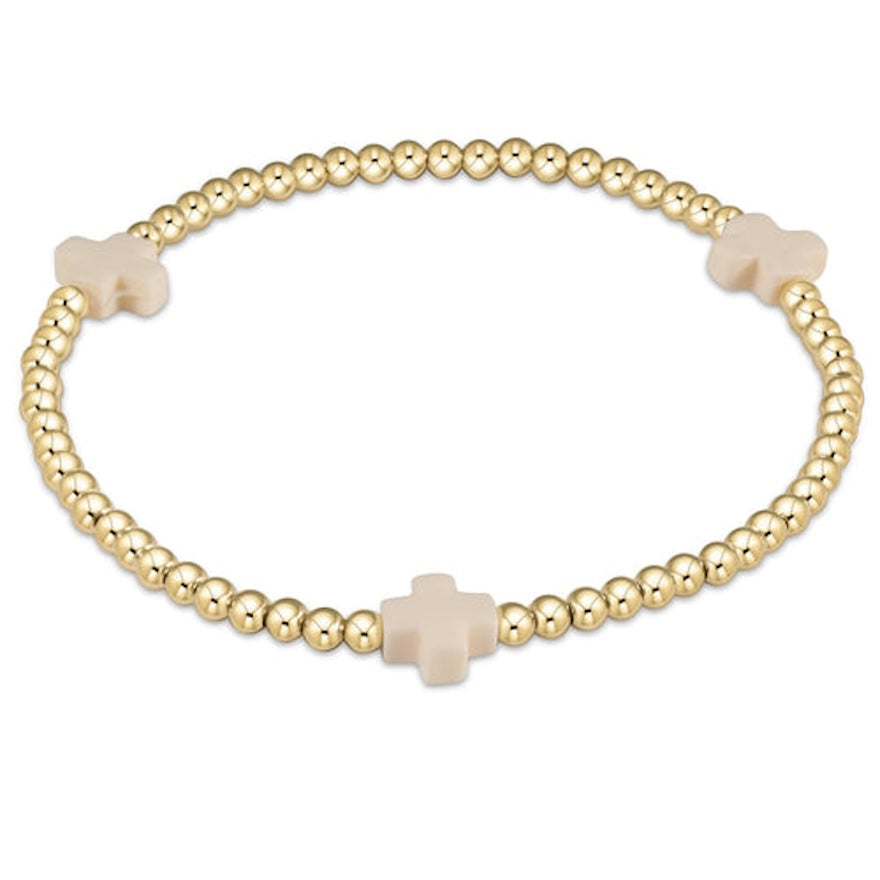 Cabana by The Seaside Style Enewton Off White Signature Cross Bracelet