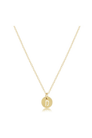 Enewton 16" Necklace Gold - Respect Gold Initial Charm Cabana Seaside Florida