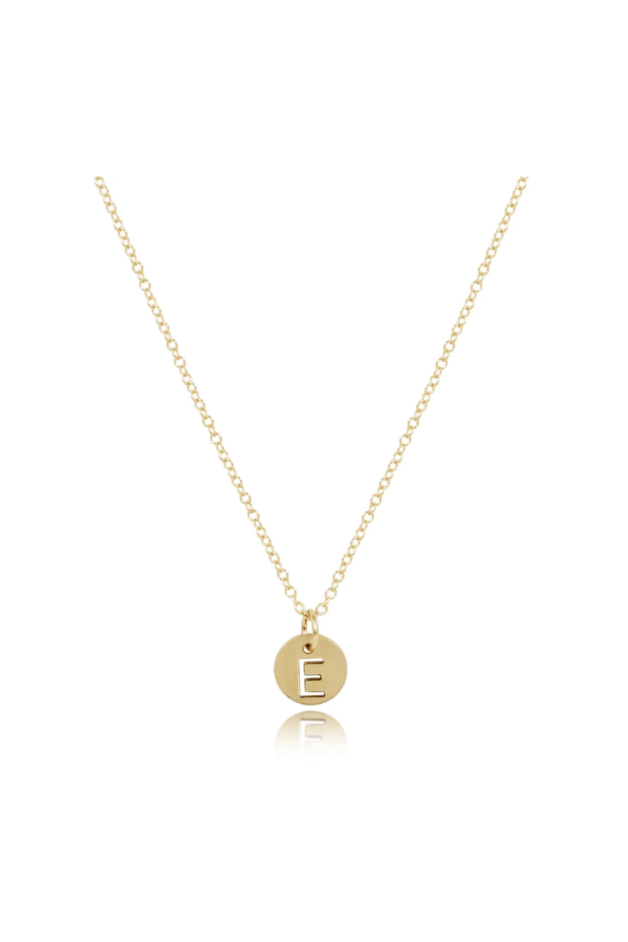 Enewton 16" Necklace Gold - Respect Gold Initial Charm Cabana Seaside Florida