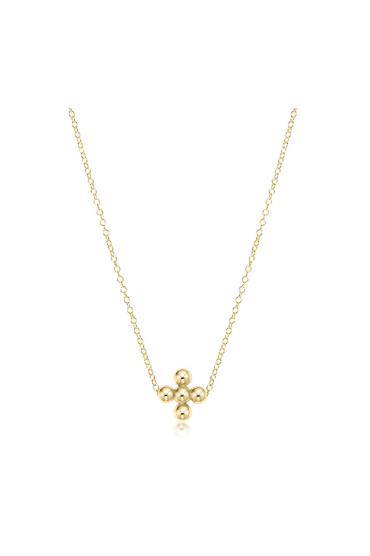 Enewton16_necklacegold-signaturecrossgolddisc cabana seaside florida