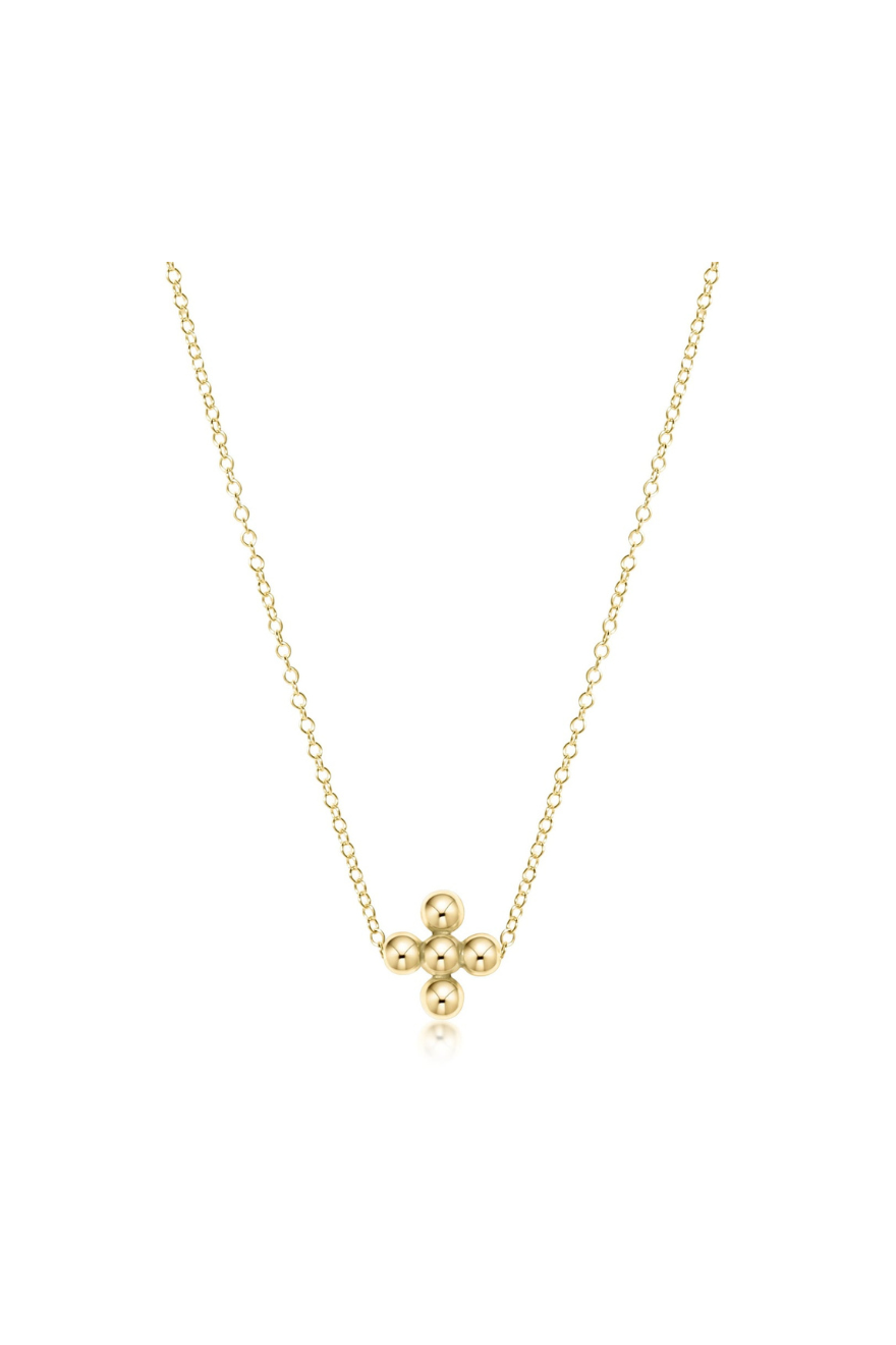 Enewton16_necklacegold-signaturecrossgolddisc cabana seaside florida