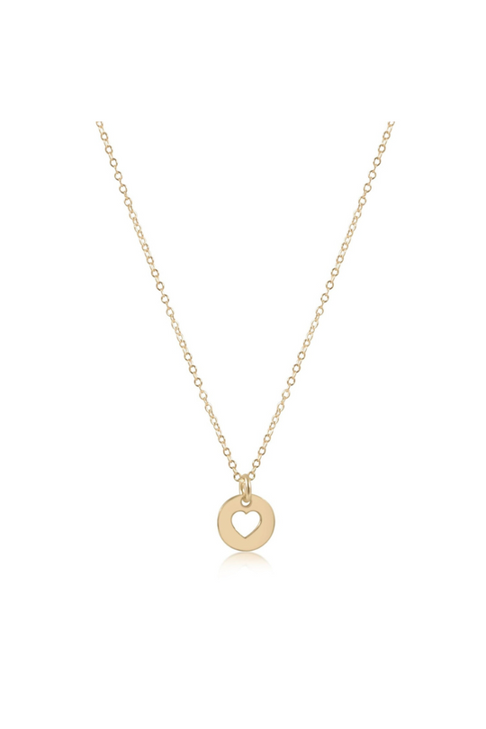 enewton love small gold disc necklace