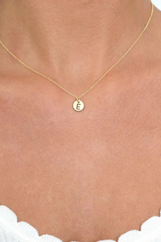 Enewton 16" Necklace Gold - Respect Gold Initial Charm Cabana Seaside Florida