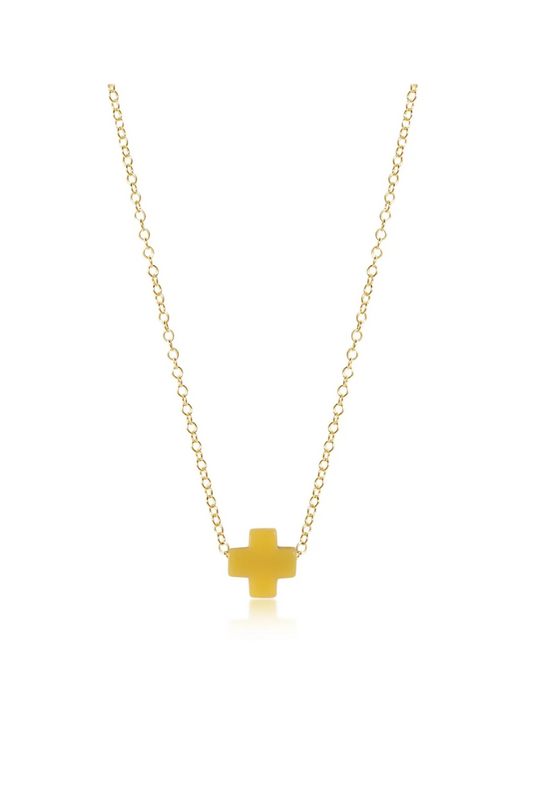 Enewton 16" Necklace Gold - Signature Cross Canary Cabana Seaside Florida
