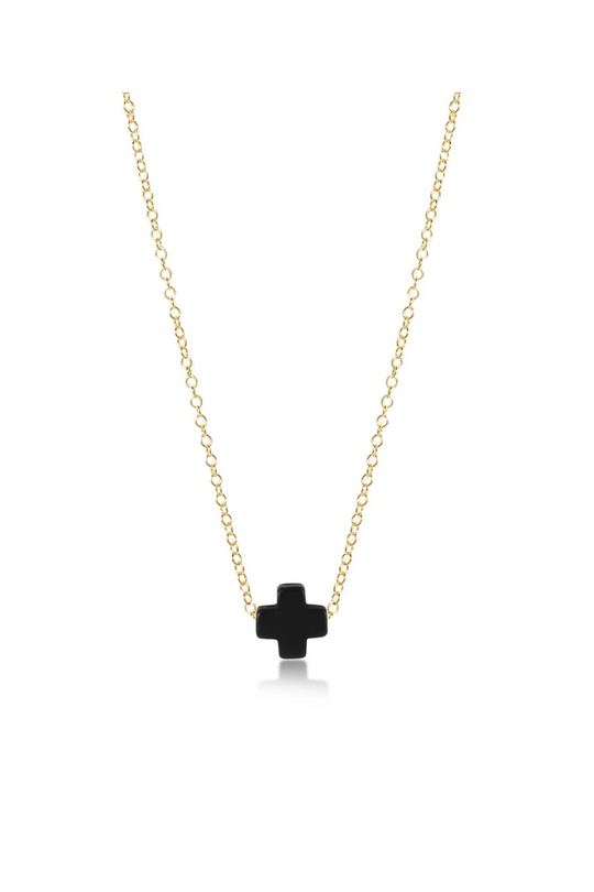Enewton 16" Necklace Gold - Signature Cross Onyx Cabana Seaside Florida