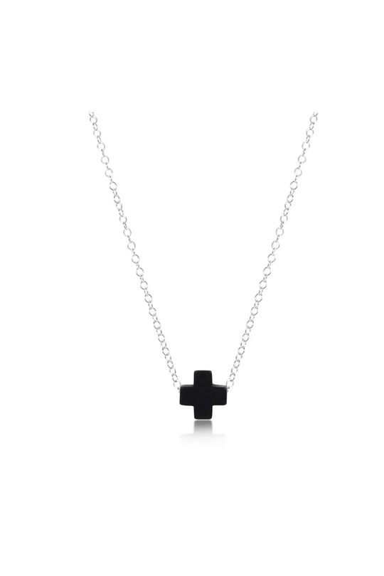Enewton 16" Necklace Sterling - Signature Cross Onyx Cabana Seaside Florida
