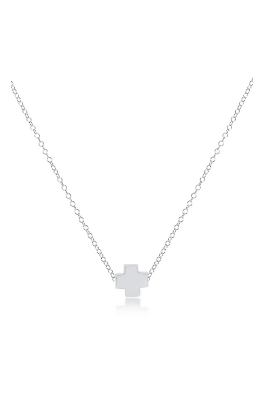 Enewton 16" Necklace Mixed Metal - Signature Cross Gold Charm Cabana Seaside Florida
