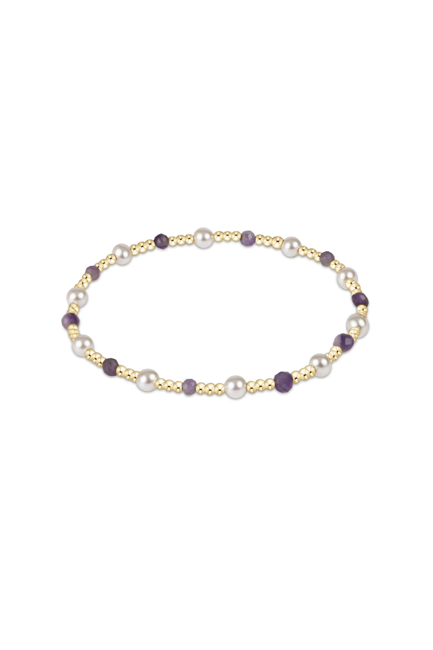 Enewton Pearl Sincerity Pattern 4mm Bead Bracelet - Amethyst Cabana The Seaside Style 