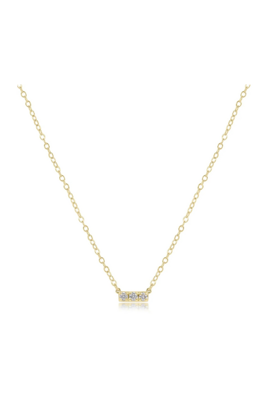 Enewton 14kt Gold and Diamond Significance Bar Necklace - Three Cabana Seaside Florida