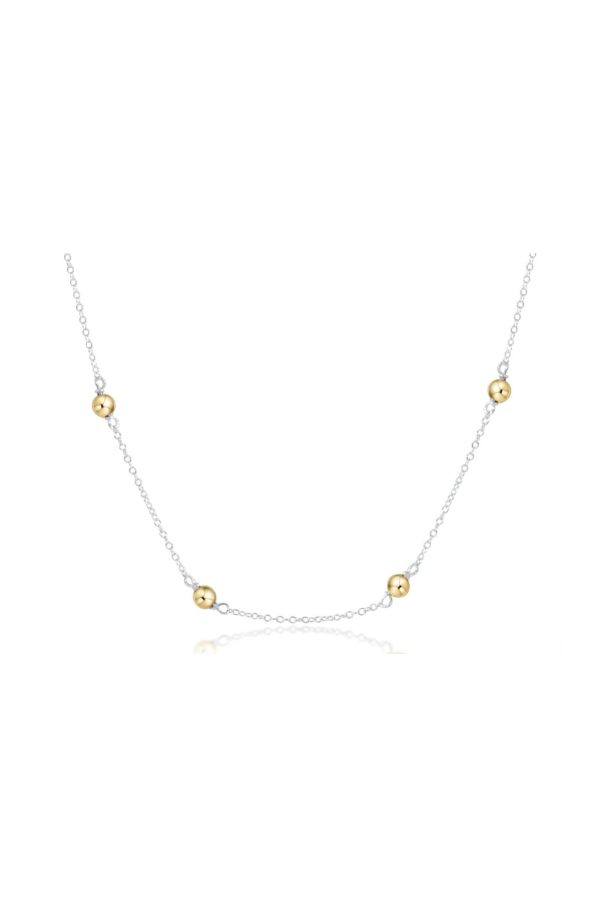 Enewton 15 inch Choker Simplicity Chain Sterling Mixed Metal Classic 4mm Gold Cabana Seaside Florida