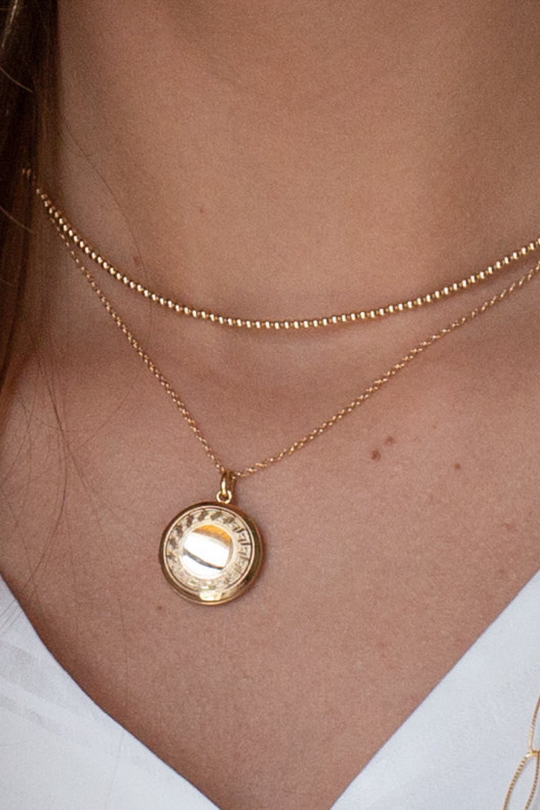 Enewton 16" Necklace Gold - Cherish Small Gold Locket Cabana Seaside Florida