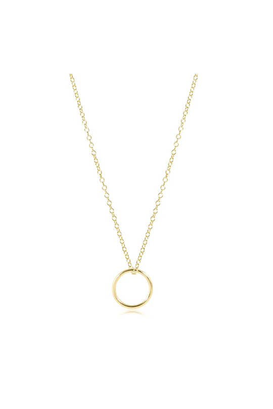 Enewton 16" Necklace Gold - Halo Gold Charm Cabana Seaside Florida