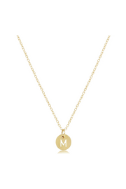 Enewton 16" Necklace Gold - Respect Gold Initial Charm Cabana Seaside Florida