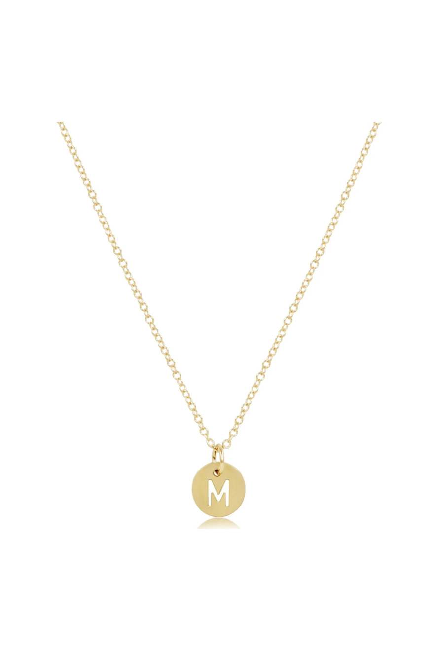 Enewton 16" Necklace Gold - Respect Gold Initial Charm Cabana Seaside Florida