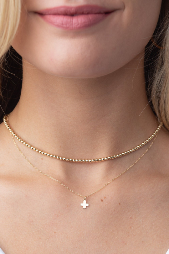 Enewton 16 inch necklace gold-signature cross gold charm-2 cabana seaside florida