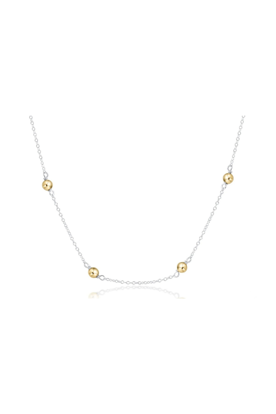 Enewton 17 inch Choker Simplicity Chain Sterling Mixed Metal Classic 4mm Gold Cabana Seaside Florida