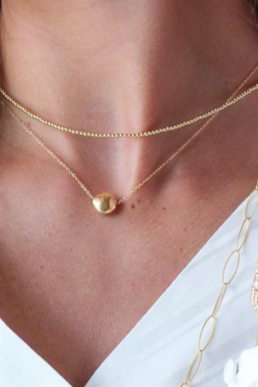 ENEWTON-“15” CHOKER CLASSIC GOLD 2MM BEAD-INSPIRE SMALL GOLD CHARM main image 1