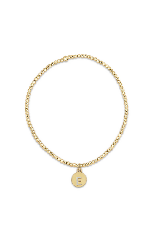 Enewton Classic Gold 2mm Bead Bracelet - Respect Initial Small Gold Disc Cabana Seaside Florida