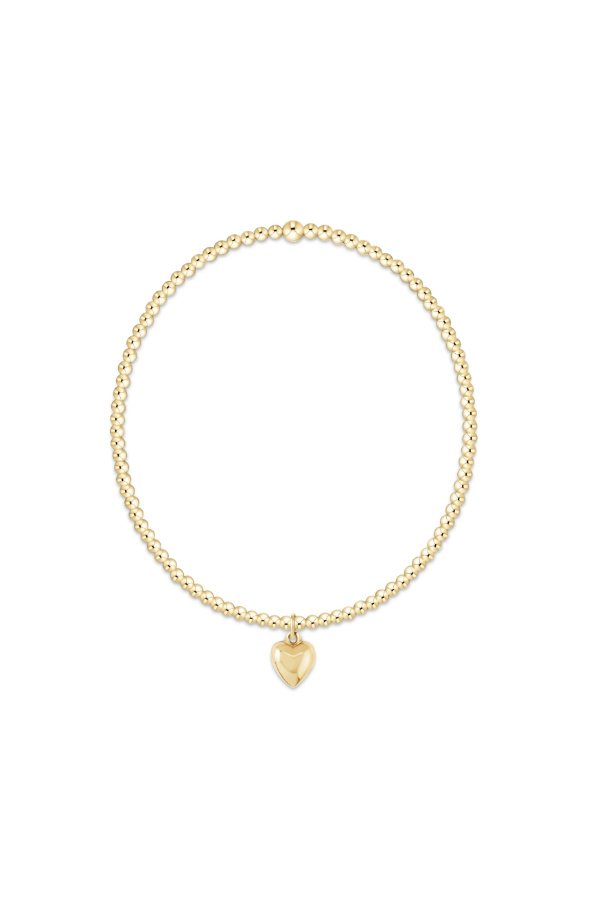 Enewton Classic Gold 2mm Bracelet Love Plush Small Gold Charm Cabana Seaside Florida