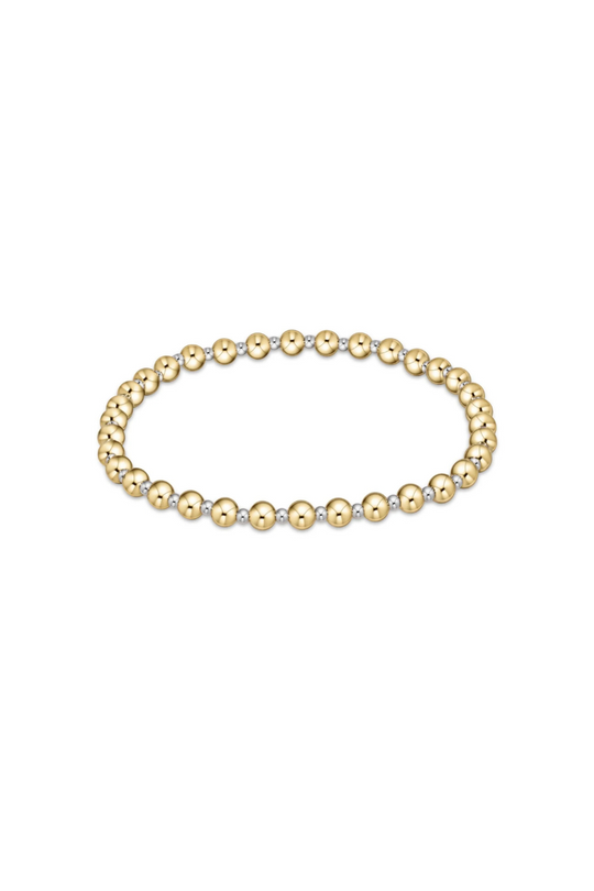 Enewton Classic Grateful Pattern 4mm Bead Bracelet - Mixed Metal Cabana Seaside Florida