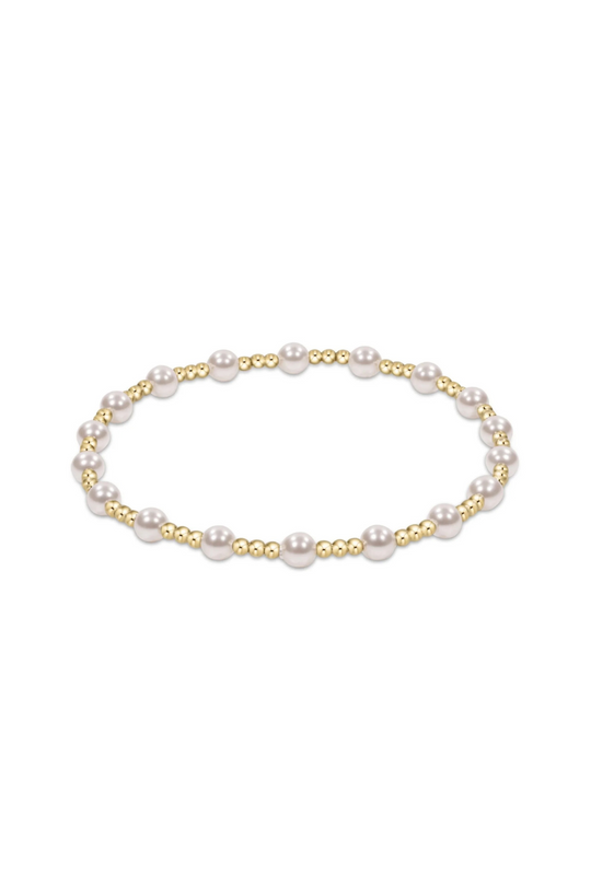 Enewton Classic Sincerity Pattern 4mm Bead Bracelet - Pearl Cabana Seaside Florida