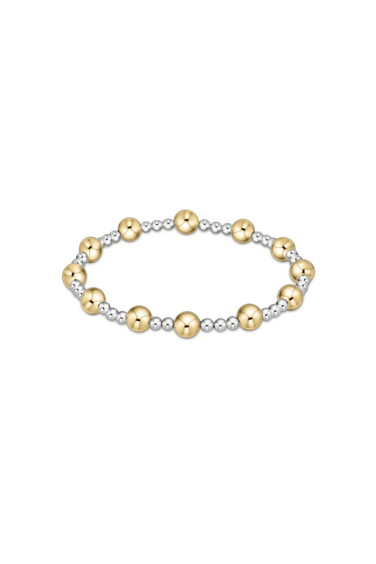Enewton Classic Sincerity Pattern 6mm Bead Bracelet - Mixed Metal Cabana Seaside Florida