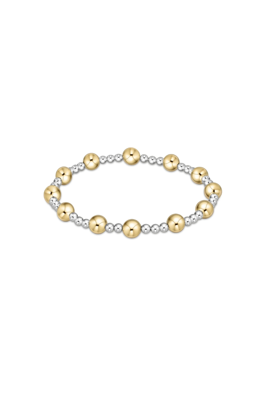 Enewton Classic Sincerity Pattern 6mm Bead Bracelet - Mixed Metal Cabana Seaside Florida