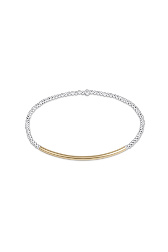 Enewton Classic Sterling Mixed Metal 2mm Bead Bracelet Bliss Bar Gold Cabana Seaside Florida