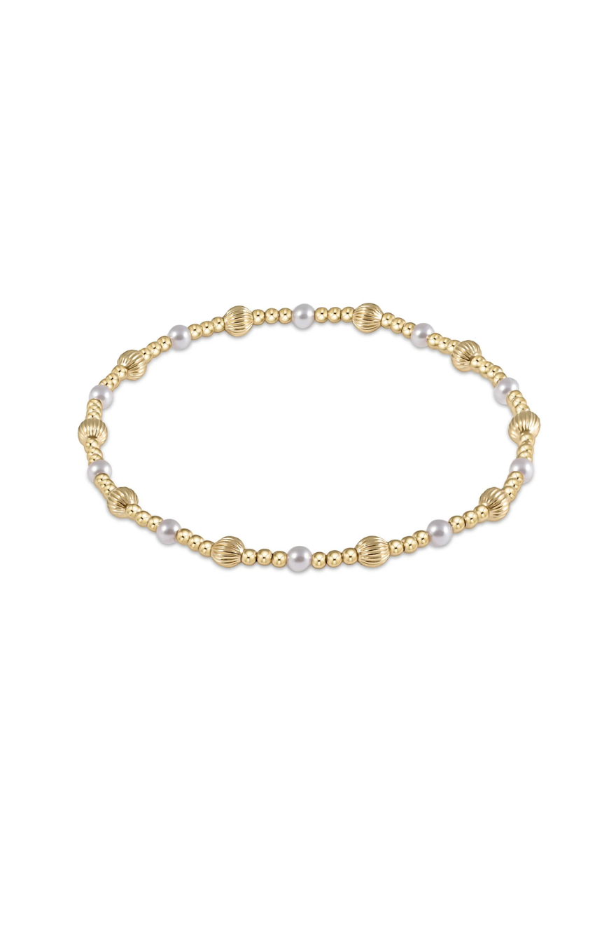 Enewton Dignity Sincerity Pattern 4mm Bead Bracelet - Pearl Cabana Seaside Florida