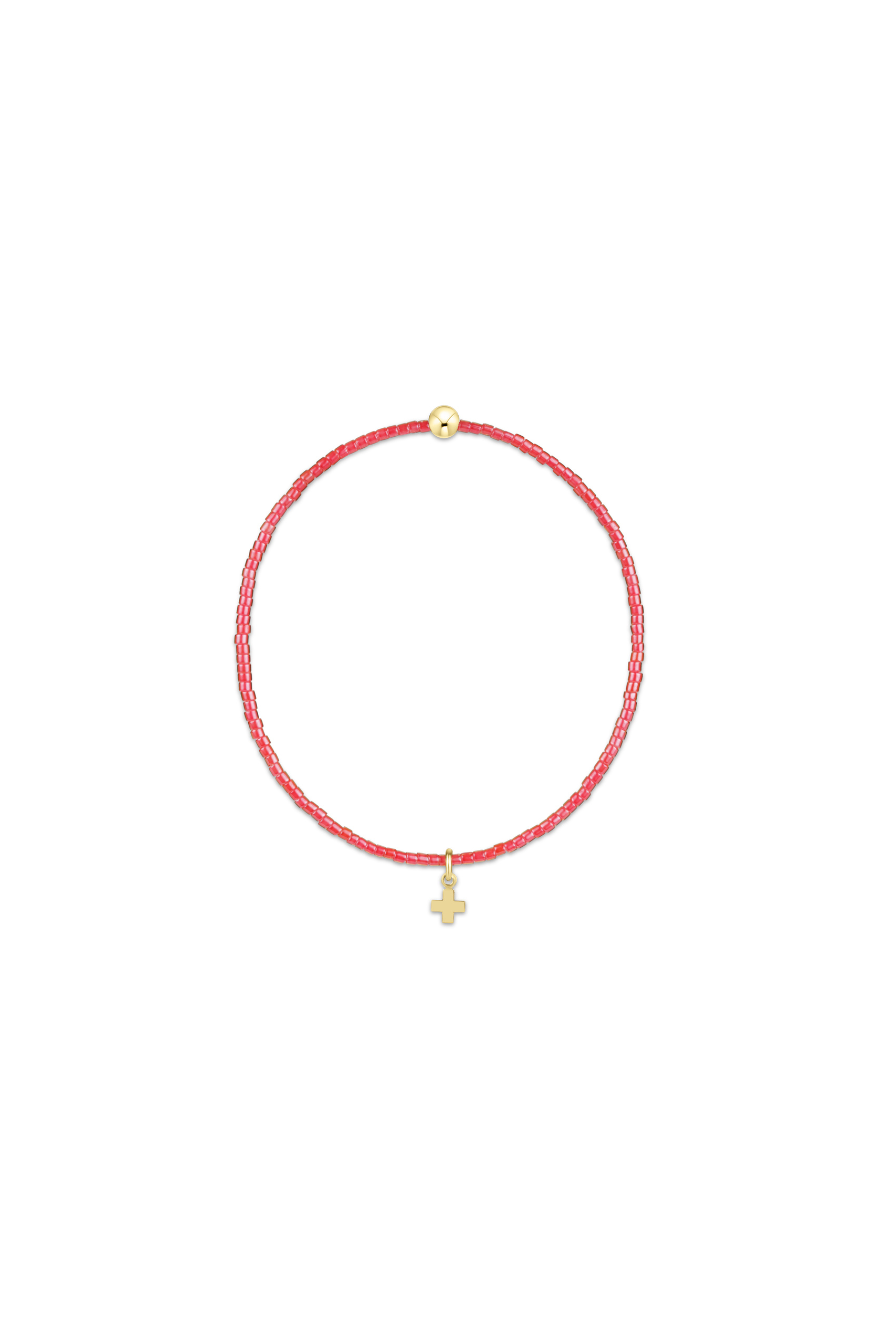 Enewton Hope Classic Signature Cross Small Gold Charm Bracelet Sherbert Cabana Seaside Florida 30A