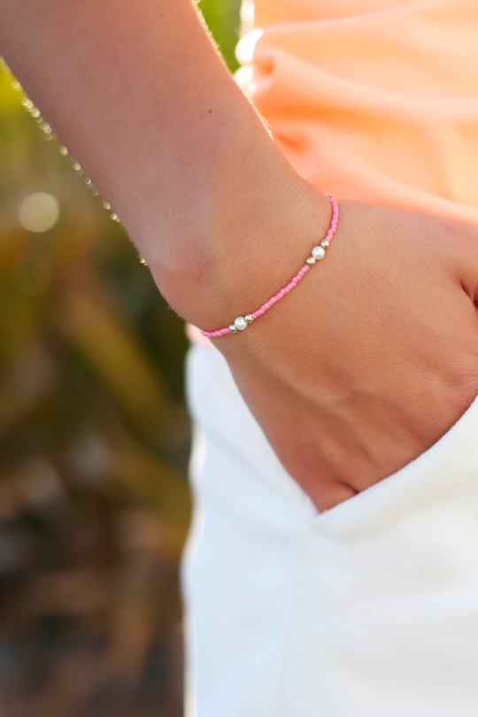 Enewton Hope Purpose Pearl Bracelet - Bubblegum Cabana by The Seaside Style 30A