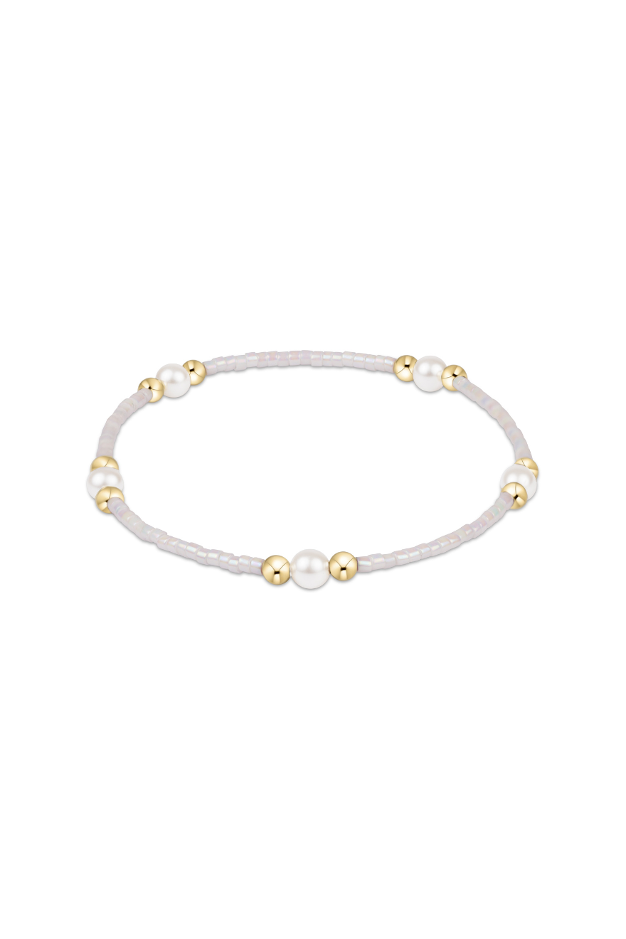 Enewton Hope Purpose Pearl Bracelet Silky White Cabana Seaside Florida 30A