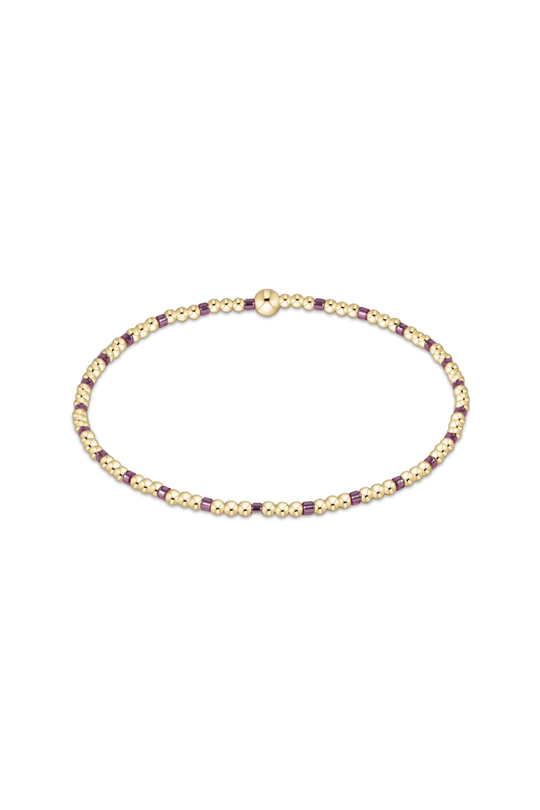 Enewton Hope Sincerity Pattern 2mm Bead Bracelet - Pink Metallic Cabana Seaside Florida