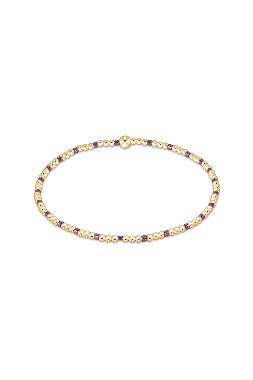 Enewton Hope Sincerity Pattern 2mm Bead Bracelet - Pink Metallic Cabana Seaside Florida