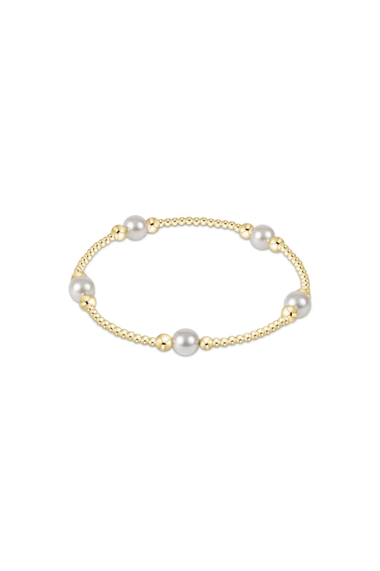 Enewton Purpose Pearl 6mm Bead Bracelet Gold Cabana Seaside Florida