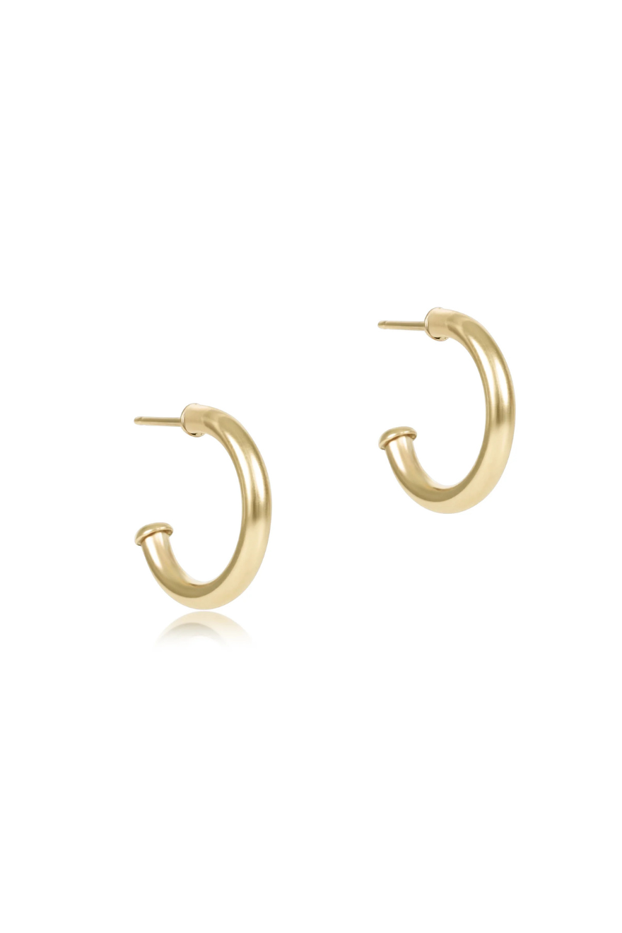 Enewton Round Gold 0.5 inch Post Hoop Earring 2mm Smooth Cabana Seaside Florida