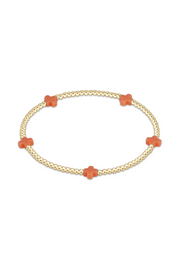 Enewton Signature Cross Small Gold Pattern 2mm Bead Bracelet - Coral Cabana Seaside Florida