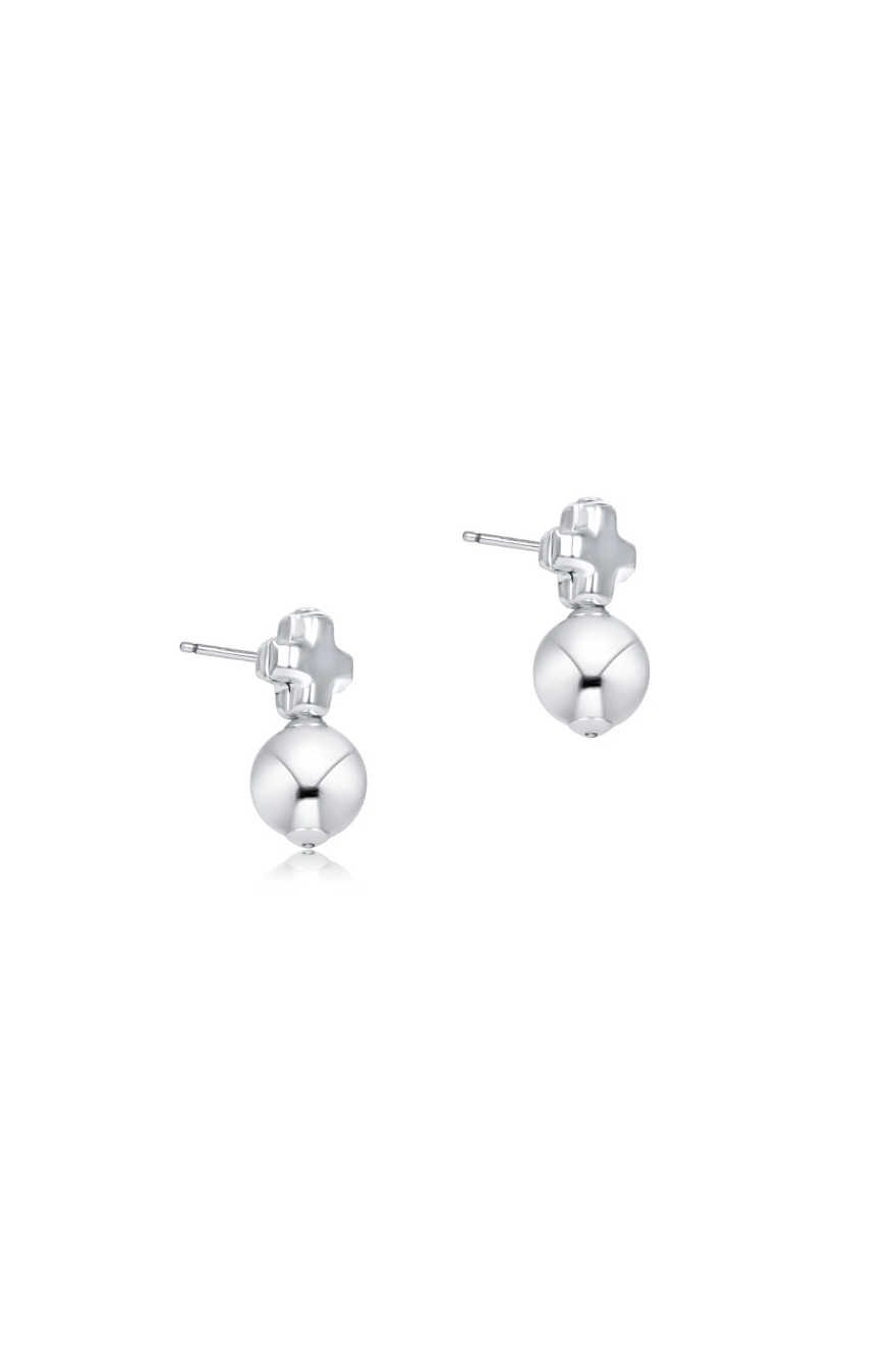 Enewton Signature Cross Small Sterling Stud Earring Classic Sterling Cabana Seaside Florida