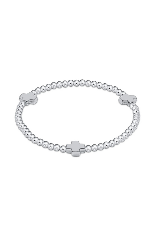 Enewton Signature Cross Sterling Pattern 3mm Bead Bracelet - Sterling Cabana Seaside Florida