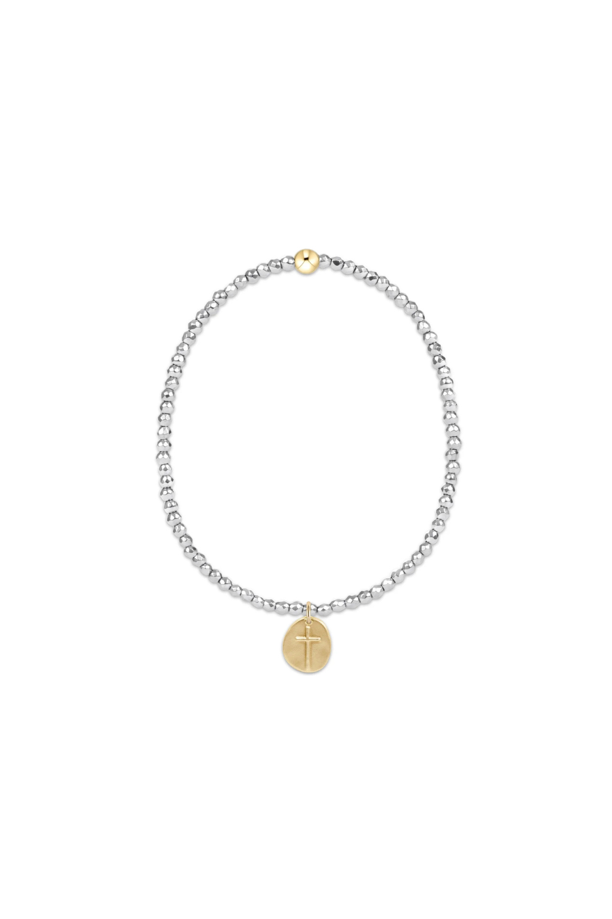 Enewton Silver Faceted Hematite 2mm Bead Bracelet Inspire Small Gold Charm Cabana Seaside Florida