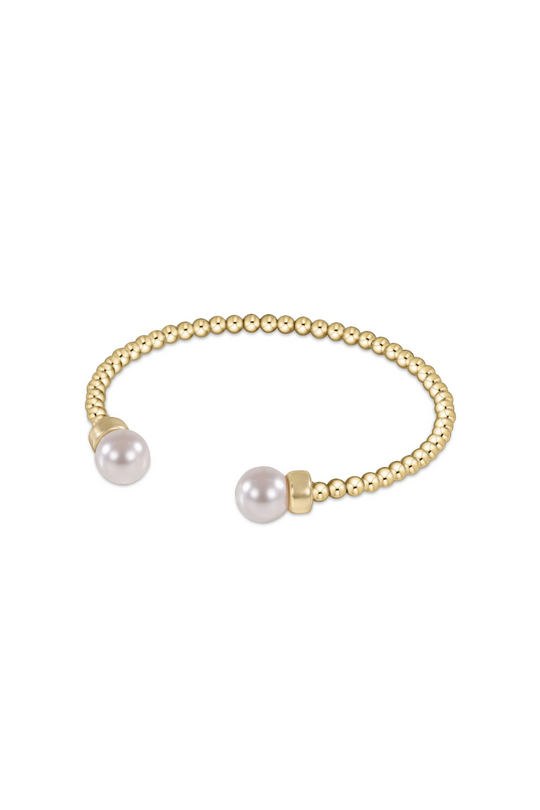 Enewton Classic Gold 3mm Bead Cuff - Pearl Cabana Seaside Florida