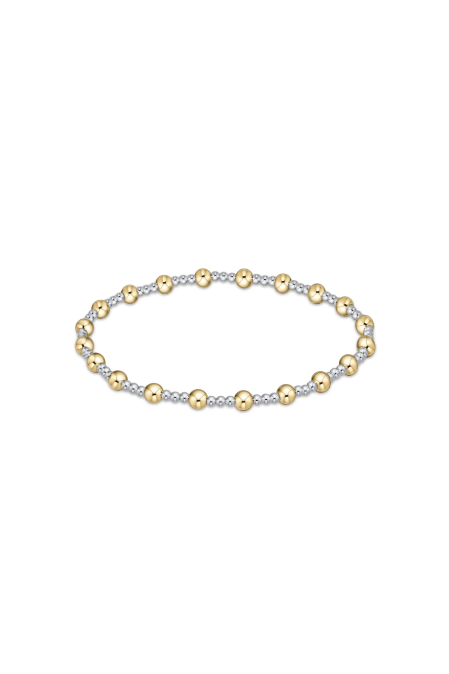 Enewton Classic Sincerity Pattern 4mm Bead Bracelet - Mixed Metal Cabana Seaside fLorida